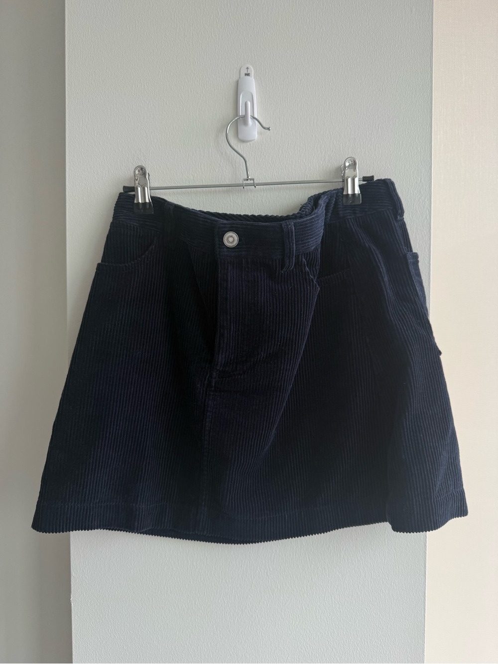 Alex Mill Navy Corduroy Mini Skirt